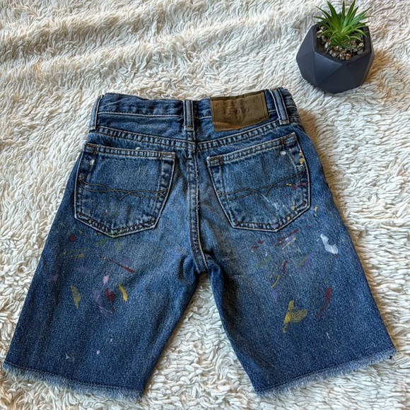 Polo Ralph Lauren Paint-Splatter Sullivan Slim Denim Short size 6 - Picture 3 of 13